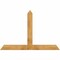 Ekena Millwork Portland Rough Sawn Timber Gable Bracket, Western Red Cedar, 72"W x 48"H x 4"D x 6"F, 16/12 Pitch GBW072X48X0406POR00RWR - alternate 1